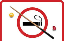 [실내체육시설 금연구역] 스티커_당구장용게시물의 이미지