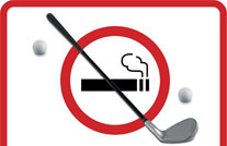 [실내체육시설 금연구역] 스티커_골프장용게시물의 이미지